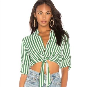 Faithfull the brand cropped button down